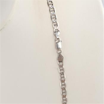 Sterling Silver Mariner Link Necklace