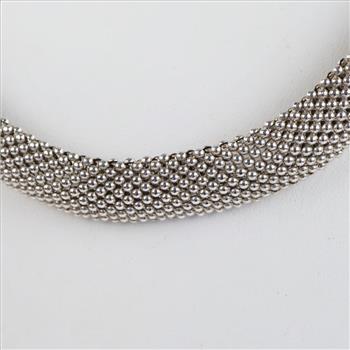 Sterling Silver Mesh Necklace
