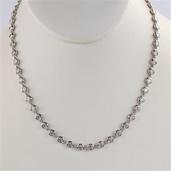 Sterling Silver Moissanite Necklace