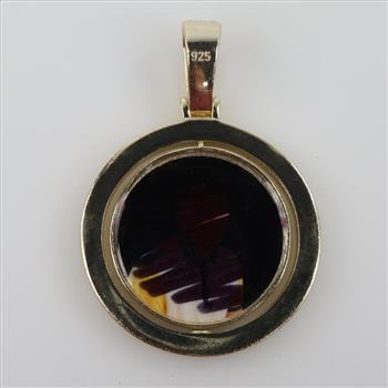 Sterling Silver Moissanite Photo Pendant