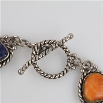 Sterling Silver Multi Stone Bracelet