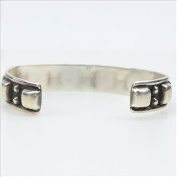 Sterling Silver Multicolored Stone Cuff Bracelet