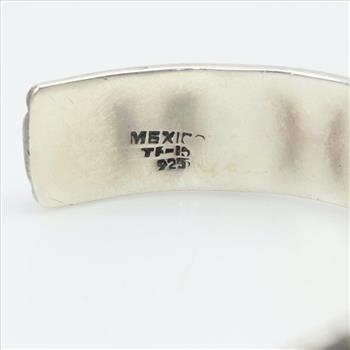 Sterling Silver Multicolored Stone Cuff Bracelet