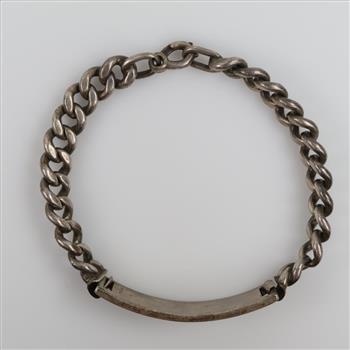 Sterling Silver Name Plate Bracelet