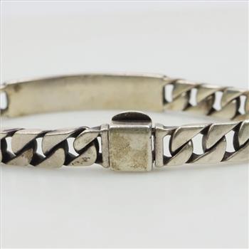 Sterling Silver Nameplate Bracelet