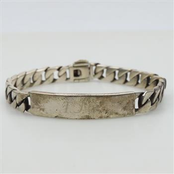 Sterling Silver Nameplate Bracelet