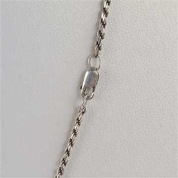 Sterling Silver Necklace With Fashion Pendant