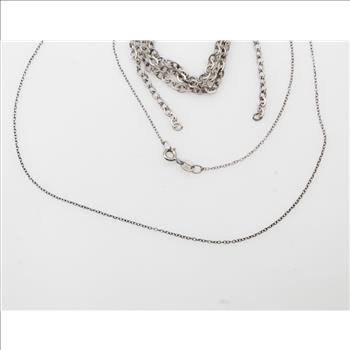 Sterling Silver Necklaces, 2 Pieces