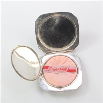 Sterling Silver Octagon Mirror Compact