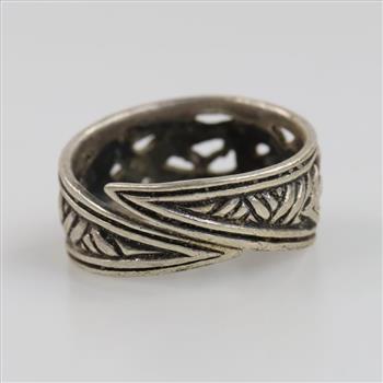Sterling Silver Openwork Ringeriko Viking Dragon Ring
