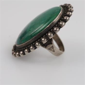 Sterling Silver Oval Turquoise Ring