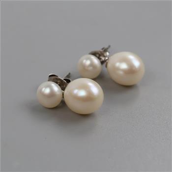 Sterling Silver Pearl Drop Earrings