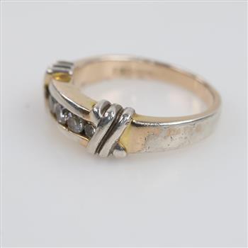 Sterling Silver Plated Clear Stone Ring