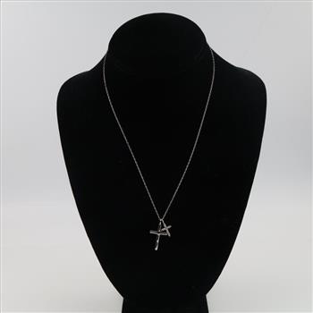 Sterling Silver Religious Pendant Necklace