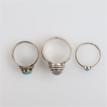 Sterling Silver Ring, 3 Rings