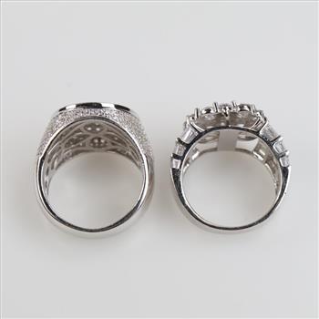 Sterling Silver Rings, 2 Pieces
