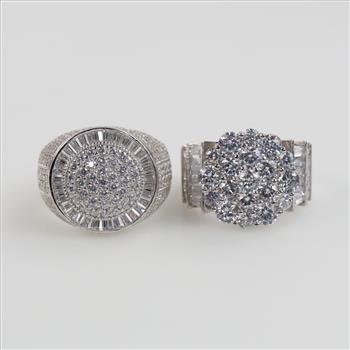 Sterling Silver Rings, 2 Pieces