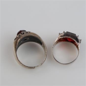 Sterling Silver Rings, 2 Pieces