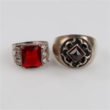Sterling Silver Rings, 2 Pieces