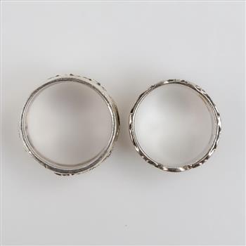Sterling Silver Rings, 2 Pieces