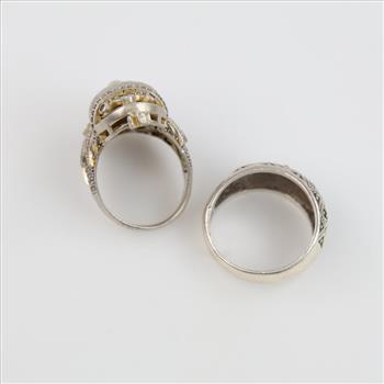 Sterling Silver Rings, 2 Pieces