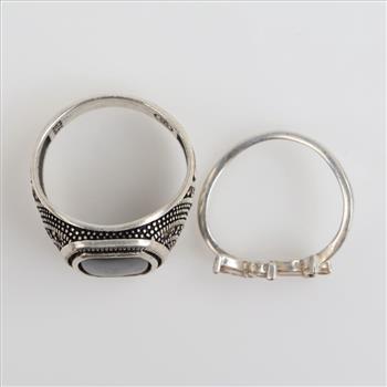 Sterling Silver Rings, 2 Pieces