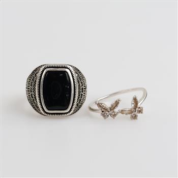 Sterling Silver Rings, 2 Pieces