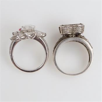 Sterling Silver Rings, 2 Pieces