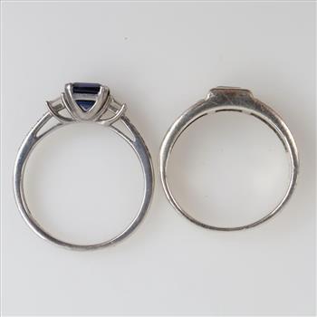 Sterling Silver Rings, 2 Pieces