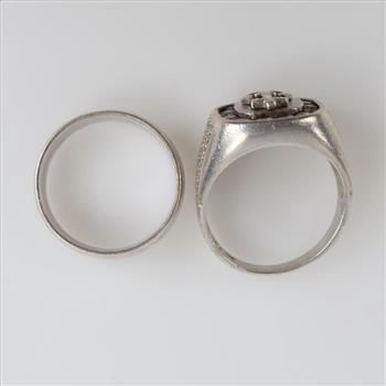 Sterling Silver Rings, 2 Pieces