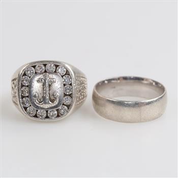 Sterling Silver Rings, 2 Pieces