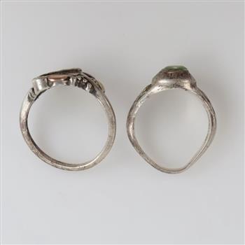 Sterling Silver Rings, 2 Pieces
