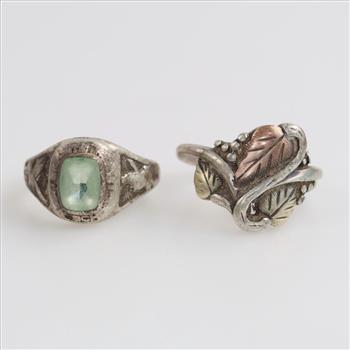Sterling Silver Rings, 2 Pieces