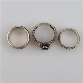 Sterling Silver Rings, 3 Pieces