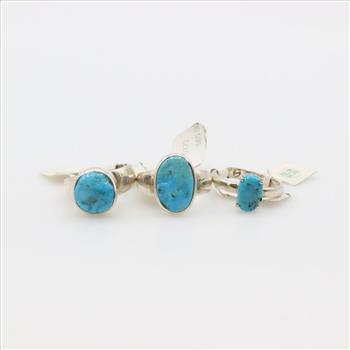Sterling Silver Rings, 3 Pieces