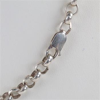 Sterling Silver Rolo Link Necklace