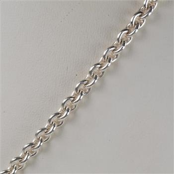 Sterling Silver Rolo Link Necklace