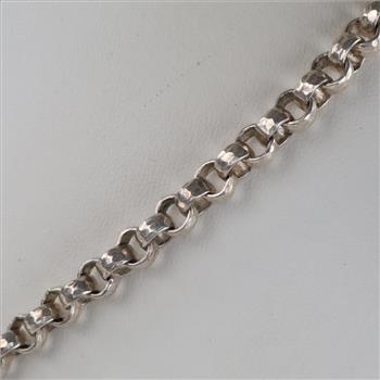 Sterling Silver Rolo Link Necklace