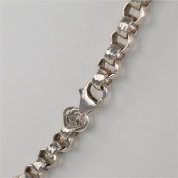 Sterling Silver Rolo Link Necklace