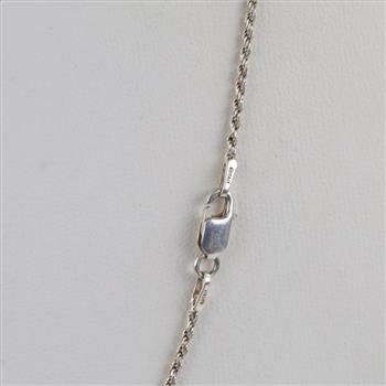 Sterling Silver Rope Chain Necklace