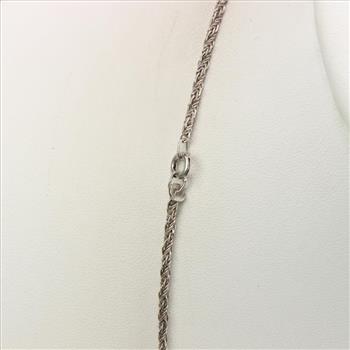 Sterling Silver Rope Chain Necklace