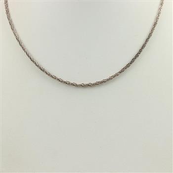 Sterling Silver Rope Chain Necklace