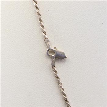 Sterling Silver Rope Chain Necklace