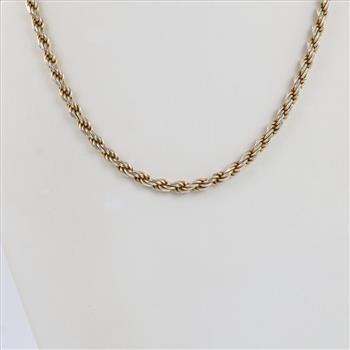 Sterling Silver Rope Chain Necklace