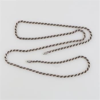 Sterling Silver Rope Chain Necklace