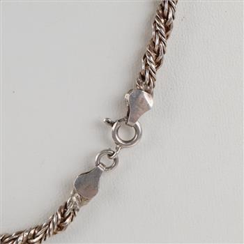 Sterling Silver Rope Link Necklace