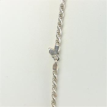 Sterling Silver Rope Necklace