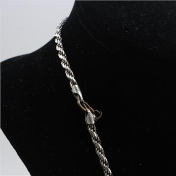 Sterling Silver Rope Necklace