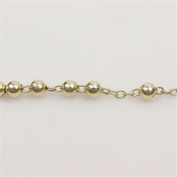 Sterling Silver Rosary Necklace