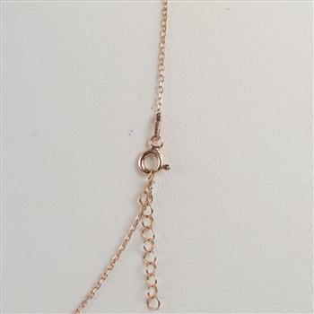 Sterling Silver Rose Gold Plated Necklace With Pendant